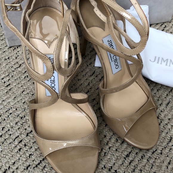 Jimmy Choo nude Lang Sandals - Picture 6 of 9